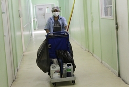 Evangelina Rosa investe na limpeza como forma de evitar infecção
