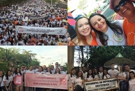 Profissionais da Evangelina Rosa participam de marcha para a humanização do parto