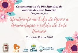 Evangelina Rosa comemora Dia Mundial de Doação de Leite Humano